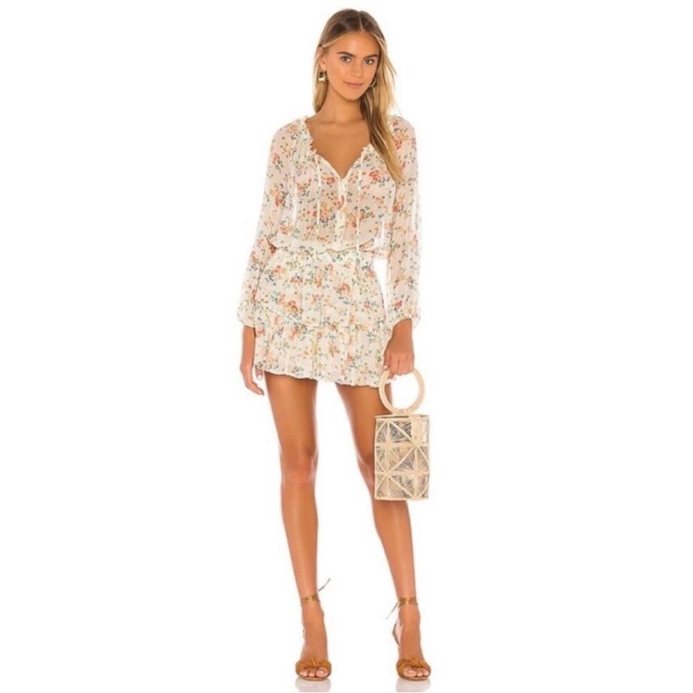 LOVESHACKFANCY Popover Dress in Floral Confetti - Picture 6 of 16